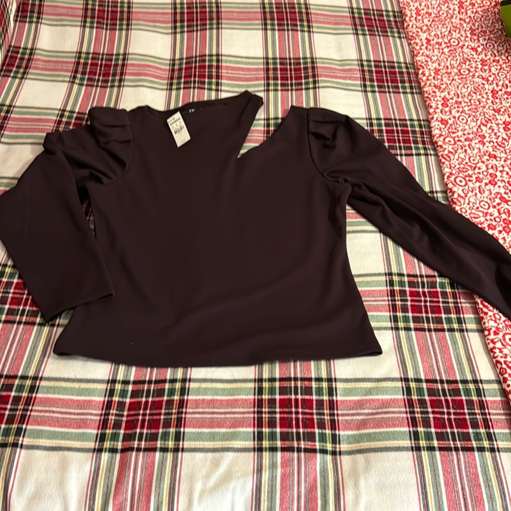 NEW Expression long sleeve Purple shirt